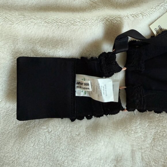 NWT Aerie Lace Balconette Bra - Black - 38DD - Picture 3 of 6
